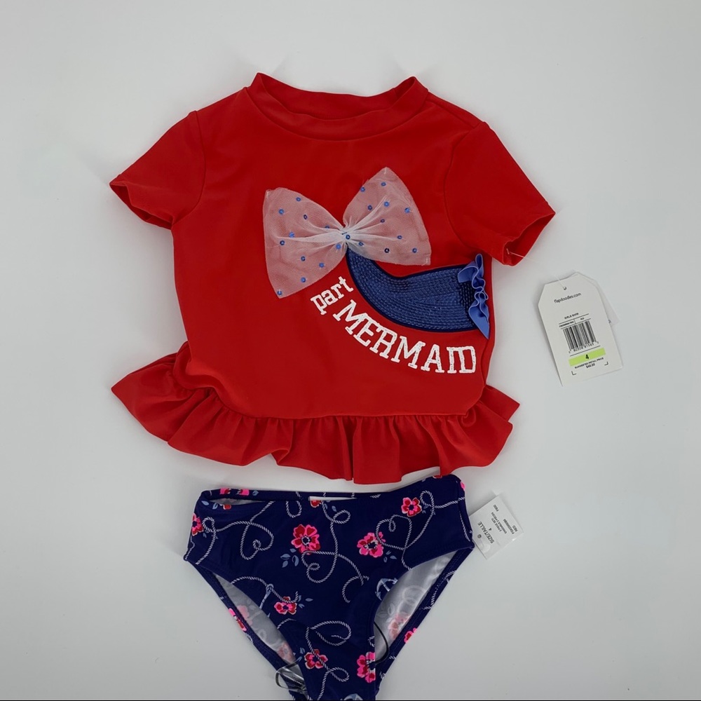 NWT FLAPDOODLES Girls Two-piece‎ Swimsuit